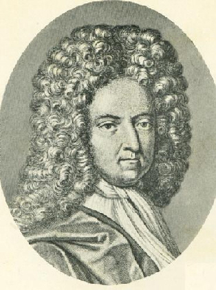  Portrait Of Daniel Defoe from an engraving by M. Vander Gucht